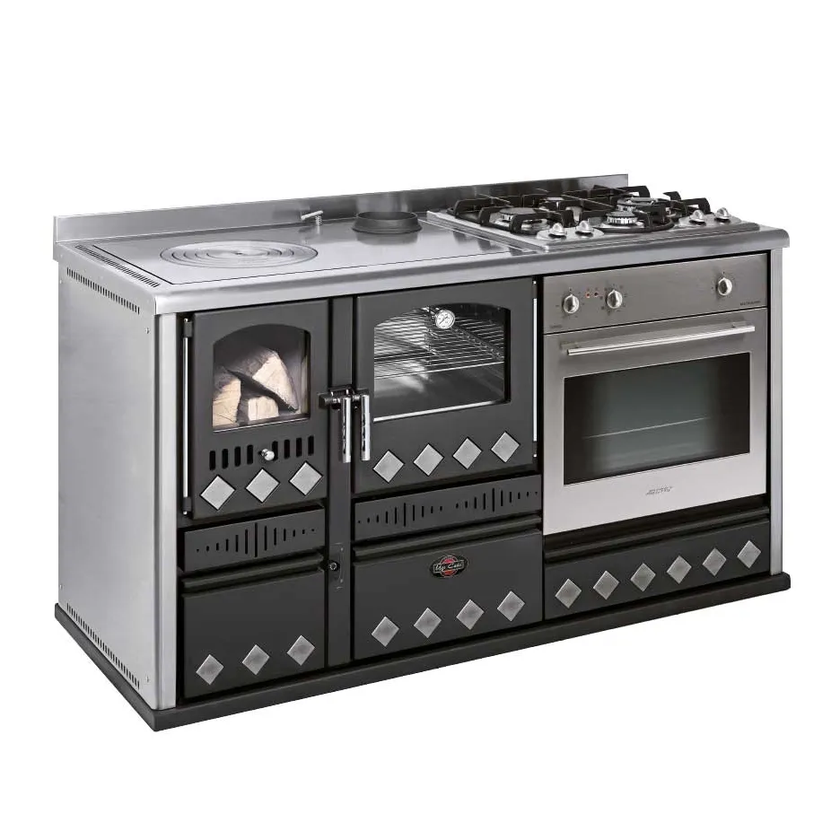 Ugo Cadel : cuisinière encastrable Krystal 150 (noir et gris)